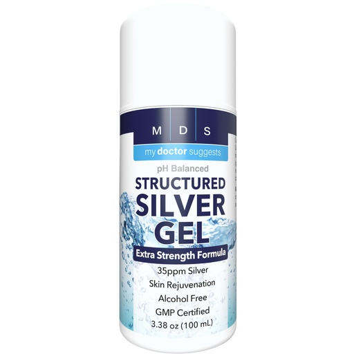 [BRSWIHYOA4IWA3TY] Structured Colloidal Silver Gel Extra Strength - Topical Cooling - pH Balanced 35ppm Structured Silver Provides Soothing Relief of Burns & Skin Irritations