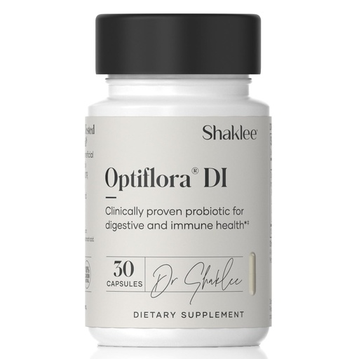 [BRSWIGQTOYDAKHQ7] Shaklee - Optiflora® DI Probiotic -10 Billion CFUs - 4 Bacterial Strains - Bifidobacterium lactis HN019™ - Supports Intestinal Flora Balance & Regularity - Gluten, Soy & Dairy Free - 30 Capsules