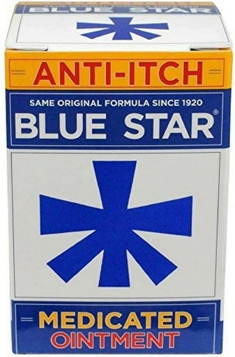 [BRSWKGYIBIGWYDLE] Blue Star Anti-Itch Medicated Ointment 2 oz ( Pack of 10)
