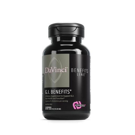 [BRSW2FI6OQIRM3LJ] DAVINCI Labs GI Benefits - Digestive Health Supplement Powder with Zinc & L-Glutamine* - Support Immune System & Healthy Digestion* - Gut Health Supplement for Men & Women - 30 Servings (384.15 g)