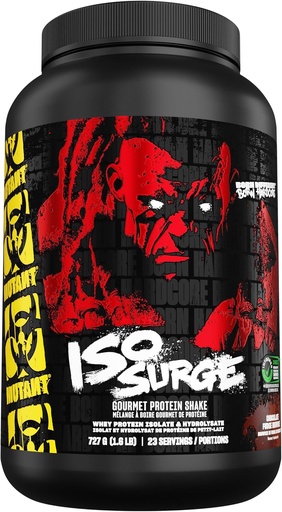 [BRSWKEL6ON5RQCY5] Mutant ISO Surge Whey Protein Powder Acts Fast to Help Recover, Build Muscle, Bulk and Strength, 1.6 lb - Chocolate Fudge Brownie