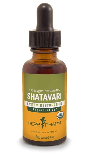 [BRSWIYQRC4ARUYAZ] Herb Pharm Certified Organic Shatavari Liquid Extract Drops for Female Reproductive System Support, 1 Oz