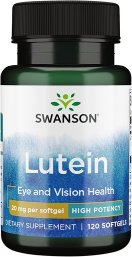 [BRSWGYL4PIOREF3V] Swanson Lutein 20 Milligrams 120 Sgels