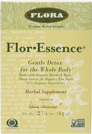 [BRSWIY3ZAYAGICDK] FLORA - Mélange de thé sec FlorEssence, désintoxication douce et nettoyage, 2,2 Oz