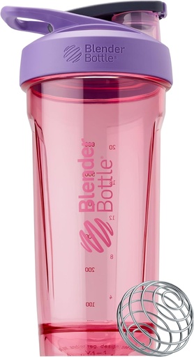 [BRSROHQLOUAQMAAY] BlenderBattle Sport Shaker Flesje met Wire Whisk, 28-Ounce, Purple 