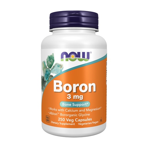 [BRSWIYTQOAGWMF3Y] Now Foods Boron 3 Mg - 250 Capsules