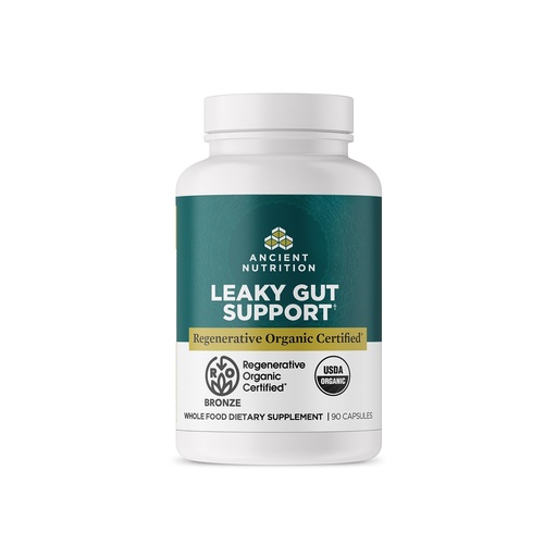[BRSROZIBBEFBU2Q3] Ancient Nutrition Gut Health Supplement, Regenerative Organic Certified Leaky Gut Capsules, Formulated with Lion’s Mane, Fermented Licorice Root and Spearmint, Gluten Free, Paleo and Keto Friendly, 90