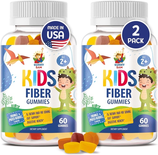 [BRSROAL7C4GWKHTB] SUNNY SAM Fiber Gummies for Kids & Adults - Fiber Chewable Gummy for Enhanced Immunity, Optimal Overall Well-Being