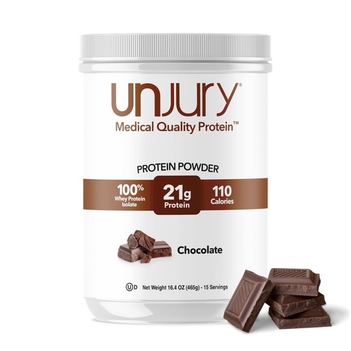 [BRSRAZD6AUMQEADL] Unjury Whey Protein Powder | Chocolate Protein Powder | 21g 100% Whey Isolate Protein Powder | Low Carb and Lactose Free | Gluten Free Whey Protein Isolate | Certified Kosher | 15 Servings