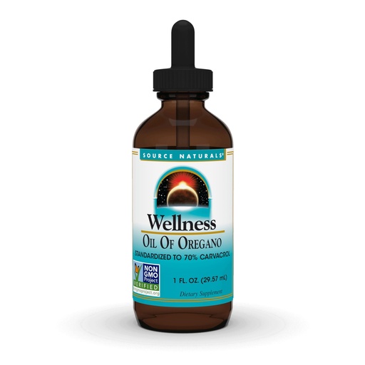 [BRSWIYQOAUAQI334] Source Naturals Wellness Oil of Oregano, Standardized to 70% Carvacrol* - 1 Fluid oz