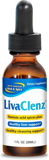 [BRSWIYTYO4ABGAIV] NORTH AMERICAN HERB & SPICE LivaClenz - 1 fl. oz. - Wild Spice Oils - Healthy Liver & Gallbladder Support - Non-GMO - 24 Servings