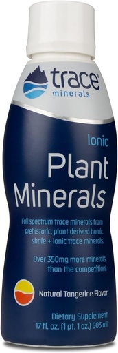 [BRSWK2YADN4Q2CAZ] Trace Minerals | Liqiud Ionic Plant Minerals | Dietary Supplement | Certified Vegan, Non GMO, Gluten Free, BPA Free, Third Party Tested | Tangerine | 17 Fl Oz
