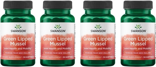 [BRSWGAANDIHQID3F] Swanson Нова Зеландия Green Lipped Mussel Oil 30 Sgels (4 Pack)