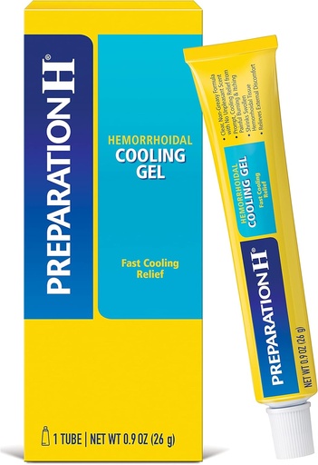 [BRSWGAQ2OACRSDI4] Preparation H Hemorrhoid Cooling Gel with Aloe for Fast Discomfort Relief - 0.9 Oz Tube