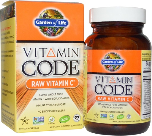 [BRSWYZILOUBAYFLG] Garden Vitamin Code C Raw - 60 Capsules