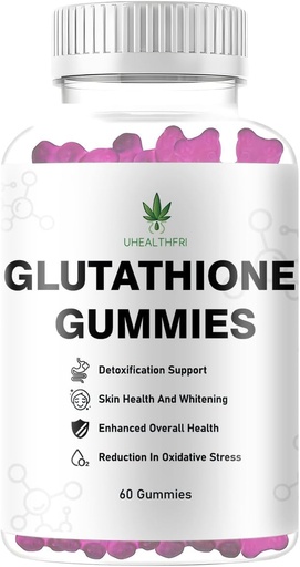 [BRSRAEILAQGW2F35] Glutathione Gummies - Skin Whitening Supplement for Women & Men Non-GMO Gluten-Free Glutathione Collagen Glow Gummies for Hair Skin Nails Muscle & Joint (1)
