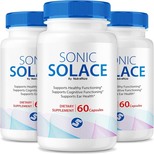 [BRSRAHQROENQICDU] (3 pakkaus) Sonic Solace - Advanced Formula säilyttää terve kuulo, virallinen Sonic Solace korvan terveys, kaikki luonnollinen tuki kaiken hyvinvoinnille, SonicSolace Review (180 kapselia)