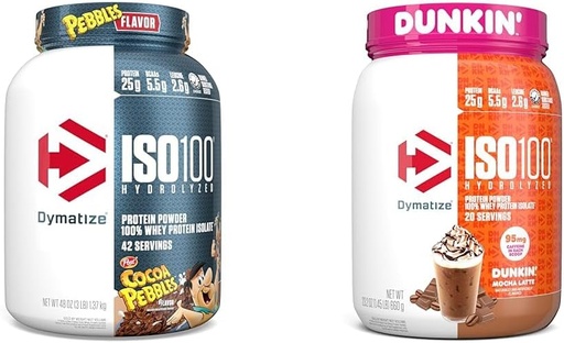 [BRSROAIQA55RUHI7] 在 Dunkin' Mocha Latte Flavor 中将 ISO100 水解蛋白粉和 ISO100 水解蛋白粉分解
