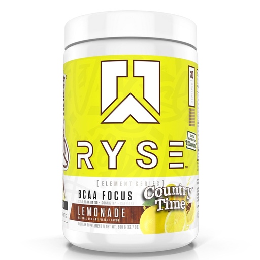[BRSROFD7OAHRMF3B] RYSE BCAA Focus Powder - Country Time Lemonade - BCAA Supplement with Electrolytes, Natural Caffeine & Cognizin Supports for Hydration, Recovery, Energy, and Focus for Men & Women - 30 Servings