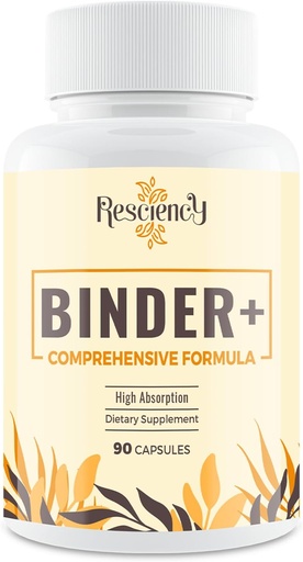 [BRSRAZD7CQFQACD6] Detox Binder osagarria - Aktibatutako Charcoal, Zeolite, Bentonite Clay, Milk Thistle, Proprietary Blends - Liver & Gut, Max Absorption, 90 kapsula Vegan