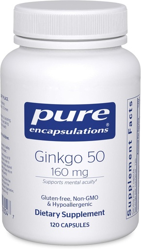 [BRSWIY37BV4ACCD6] 纯封装 Ginkgo 50 160 mg → Ginkgo Biloba 支持氧、血液循环和与衰老有关的Mild记忆问题的补编 * 120 mg → 120 capsules