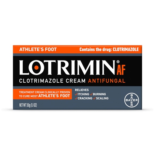 [BRSRMAQHO4DRQ3L7] Lotrimin® AF Cream, Athlete's Foot 1% Clotrimazole Antifungal Cream Treatment, Clinically Proven Effective, 1.1 Ounce (New Look)