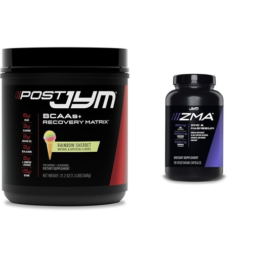 [BRSRAYYYPIBAOE33] JYM Supplement Science Post-Workout Recovery Drink with ZMA Capsules, 30 Servings