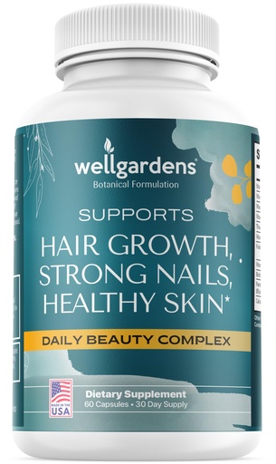 [BRSROAT2A5YAYCTK] 100% Pure Hair Skin and Nails Vitamins - Biotin Vitamins for Women and Men, Ages 18 and Up, Supports Faster Hair Growth, Stronger Nails, Healthy Skin, Extra Strength 78,1119mcg - 1 Month Supply