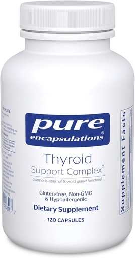 [BRSWIY37PNYRAAYZ] Pure Encapsulations Thyroid Support Complex - Υποστηρίζει Thyroid Υγεία* - Αντιοξειδωτική Έγχυση - με Ashwagandha & Iodine - Μη ΓΤΟ & Χορτοφαγικά - 120 Κάψουλες