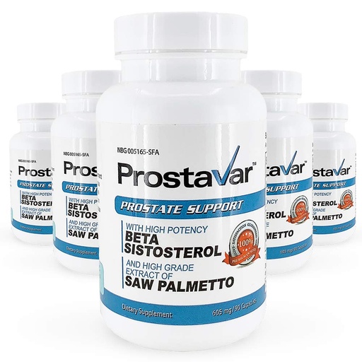 [BRSWGAQ7B55QODLU] Prostate Support with Saw Palmetto - 5 Bottles