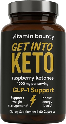 [BRSW2AIDCQBAE3TZ] Vitamin Bounty Premium Raspberry Ketones Təhlükəsizlik - Kilo qayıtma üçün Keto Pills - Dəstək və Metabolizma Support - Keto Diet Aid - Qadınlar və Kişilər üçün Enerji Boost - 60 Capsules