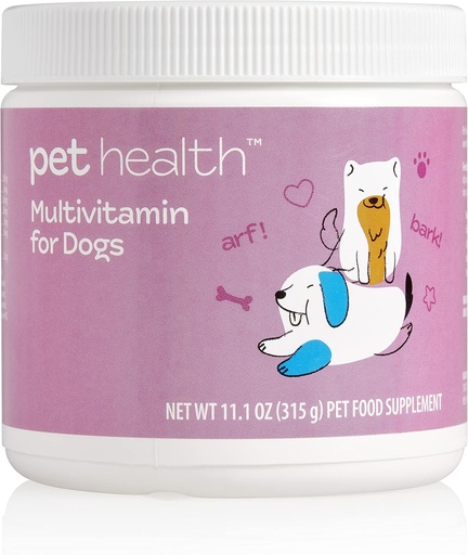 [BRSWGAYPDMCWEE3H] Pet Health Multivitamin Formula for Dogs, Promotes Healthy Skin & Coat, Healthy Growth, Strong Bones & Teeth, Supports Immune System, Market America (90 Servings)