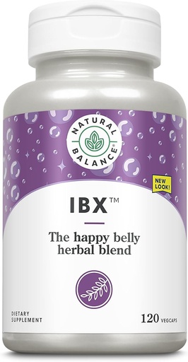 [BRSWIZ3RB4BB4GDO] Natural Balance IBX Soothing Bowel Formula | Supports Digestive Health | 120 Veggie Caps