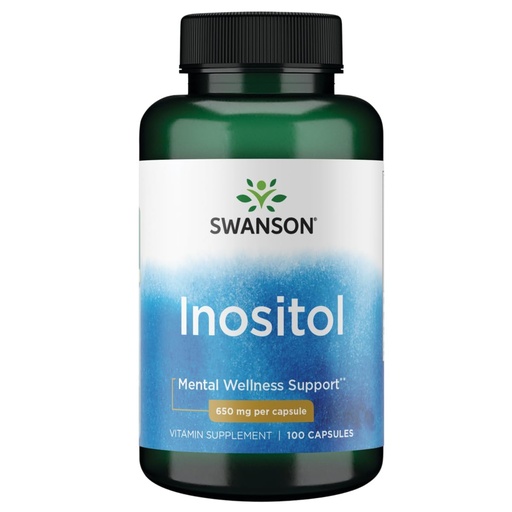 [BRSWIYT7PMOBM2TO] Swanson Inositol 650 Milligrams 100 Capsules