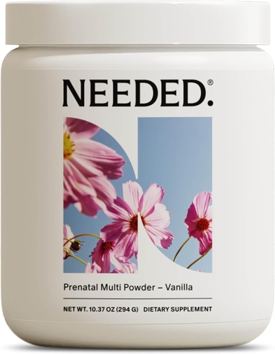 [BRSWYAQNCEDW2CAV] Needed. Vanilla Multivitamin Powder with Choline for Prenatal, Pregnancy, Breastfeeding, Postpartum | Expertly-Formulated & Third-Party Tested | 30-Day Supply