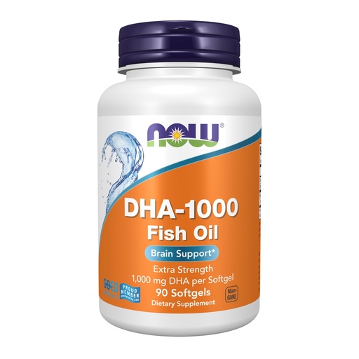 [BRSWYYY5OB7GYADV] NOW Foods Supplements, DHA 1,000 Brain Support, Extra Strength, 1,000 mg DHA, 90 Softgels