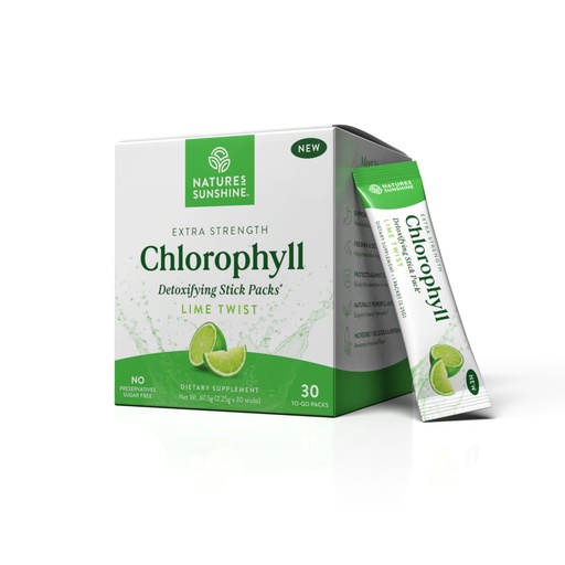 [BRSROHDROYIBOCQZ] Nature's Sunshine Chlorophyll Stick Packs: Supercharge Your Detox and Boost Gut Health in Convenient, Delicious Stick Packs (Lime Twist)