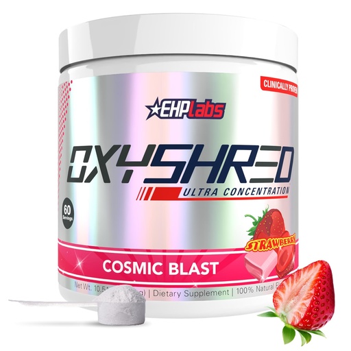 [BRSWYHANOYGRE2T6] EHP Labs OxyShred Pre Workout Powder - Preworkout Powder with L Glutamine & Acetyl L Carnitine, Energy Boost Drink - Cosmic Blast, 60 Servings