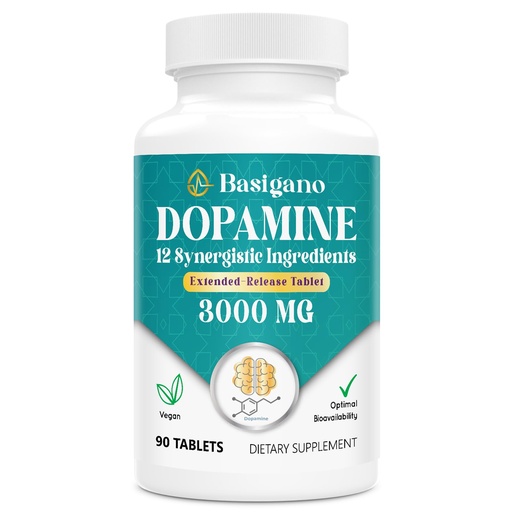 [BRSROGI7CAHA2A33] Natural Dopamine Supplement - 90 Tablets (Pack of 1)