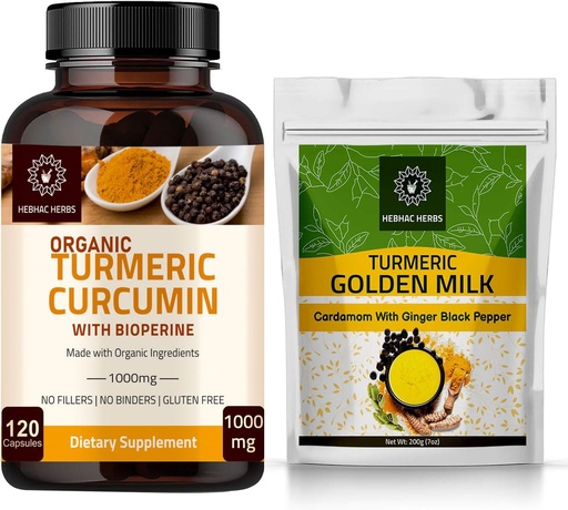 [BRSRAY35OF5GCEL7] Turmeric Curcumin Capsules and Trumeric Golden Milk