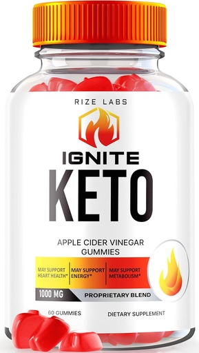 [BRSROHQOCB5BGCDA] rize лабораторії Ignite Keto ACV Gummies для збільшення втрати ваги, Keto Ignite Supplement (60 Gummies)