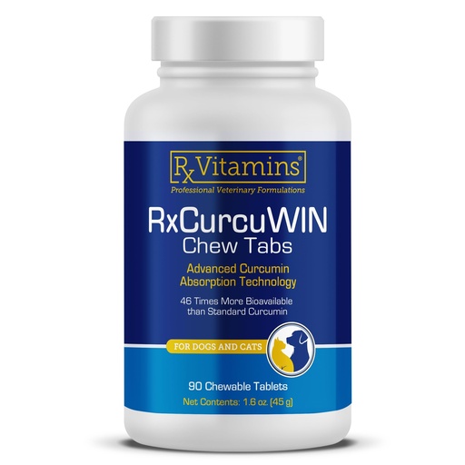 [BRSRAGQDOV5QY3DA] Rx Vitamins CurcuWIN - Curcumin for Dogs & Cats - Vitamins and Supplements, Allergy Relief - Provides Immune Support & Aids Digestive Support - Joint Supplement - 90ct