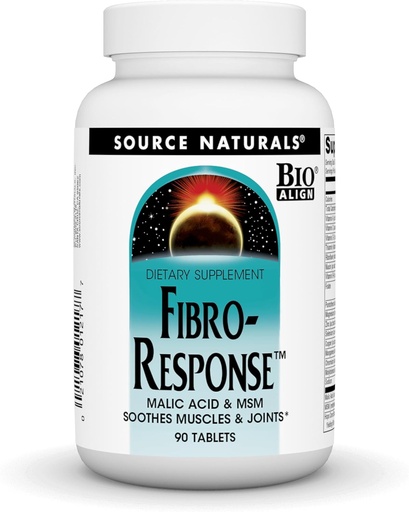 [BRSWIY3ZDEIB6CI5] Source Naturals Fibro-Response Bio-Aligned Malic Acid & MSM,90 Tablets