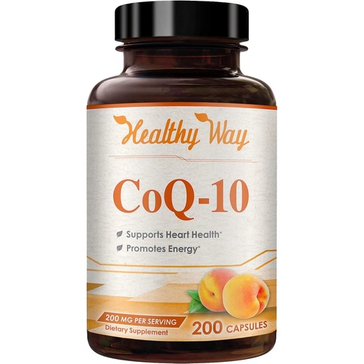 [BRSWGYIBBN5RSD3A] Coenzyme Q10 200mg CoQ10 Supplement -Once Daily CoQ10 200mg Powder Capsules for Heart Health, Antioxidant & Energy Support -Non-GMO, Quick Absorption Ubiquinone Q10 Coenzyme (Single)