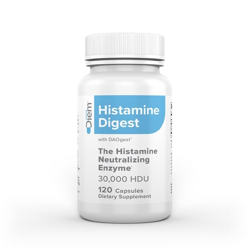 [BRSW2HANCQIR4H32] Omne Diem Histamine Digest DAO 30,000 HDU - 120 Caps - Histamine Neutralizing Enzyme - Relieve Histamine Intolerance with Diamine Oxidase