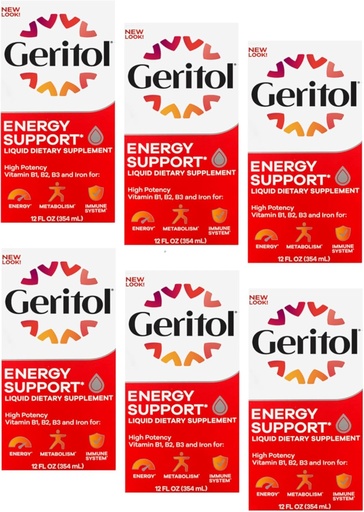 [BRSWKGYIBJ6QKHDU] Geritol Film Supplement, B-Vitimins & Iron 12 Fluid Ounce (Pack of 6).