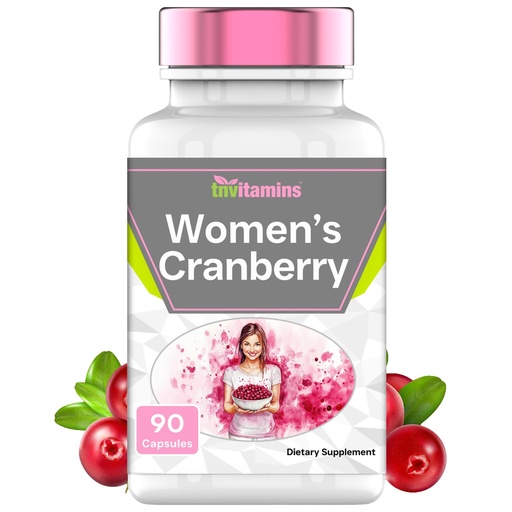 [BRSRAFAECMHQA2Y7] tnvitamins Cranberry Pills for Women: Ultra-High Potency Cranberry Concentrate Extract - 90 Capsules | Urinary Tract Health & Support* | Supplement for Women | Non-GMO | Made in the USA!