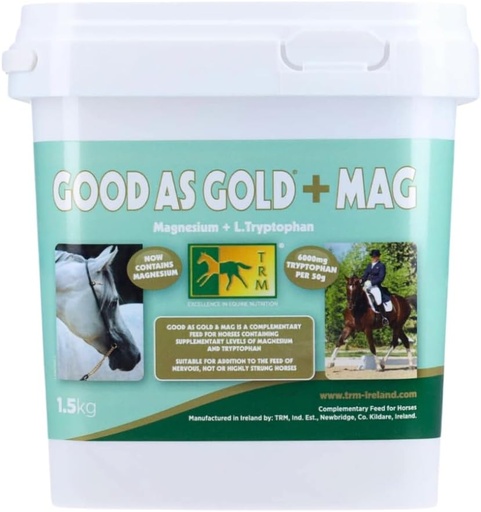 [BRSWGZIQAQDWYGT3] Supplement for Horses, As Good As Gold + Mag, 3.3 LB