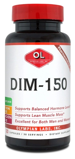 [BRSWIZD6B4NQMDDO] Olympian Labs DIM Supplement 150mg - DIM Diindolylmethane 30 Capsule Supply of DIM for Estrogen Balance, Hormone Menopause Relief, Acne Treatment, PCOS, Bodybuilding