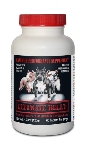 [BRSWGFITDJ7R4A3V] Ultimate Bully - Maximum Performance Canine Supplement, 60 Tablets, Made in The USA